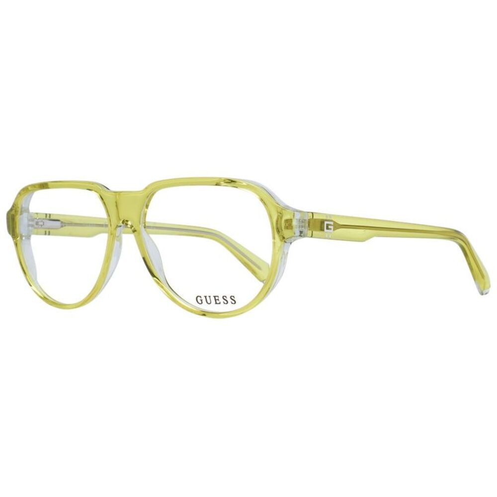 Guess GU7644 Aviator Eyeglasses Men Yellow Frames For Men